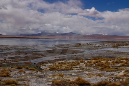 Andes lake laguna chalviri mountain altitude.