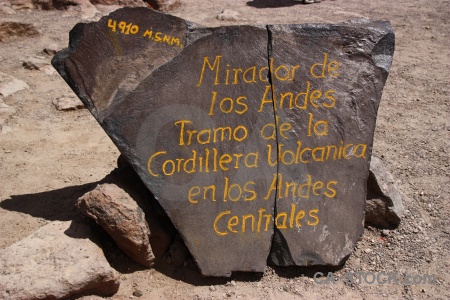 Andes rock altitude peru south america.
