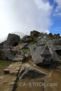 Andes stone ruin south america unesco.