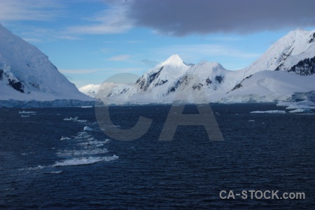 Antarctic peninsula antarctica cruise mountain channel landscape.
