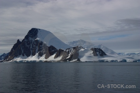 Antarctic peninsula sea day 5 mountain landscape.