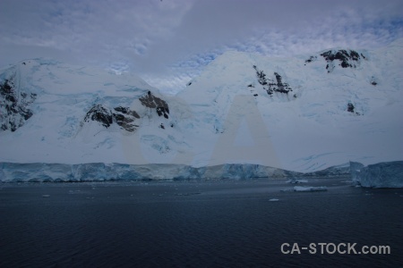 Antarctica antarctic peninsula sky ice water.