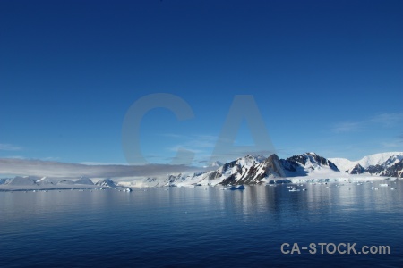 Antarctica landscape cloud snowcap marguerite bay.