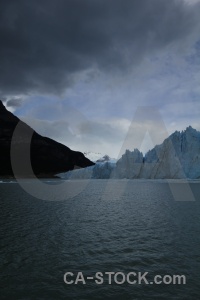 Argentina ice mountain glacier lake.