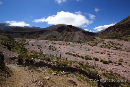 Argentina mountain landscape cloud valley.