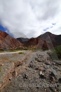 Argentina south america cloud purmamarca rock.