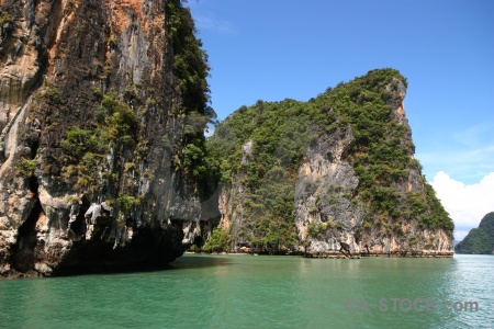Asia thailand tree cliff tropical.
