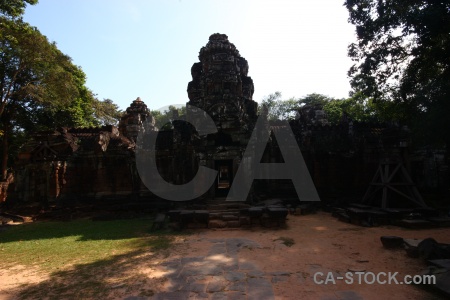 Asia unesco buddhist block ta saom temple.