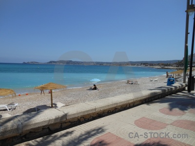 Beach sea javea europe spain.