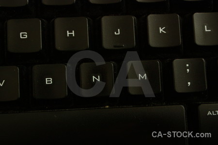 Black object key computer keyboard.