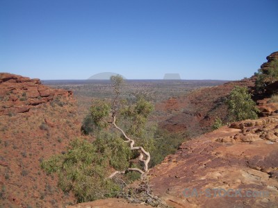 Blue cliff desert rock.