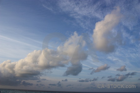 Blue cloud sky.