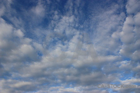Blue cloud sky.