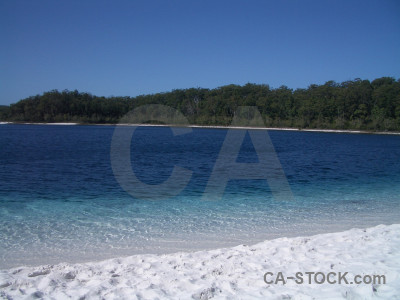 Blue landscape coast.