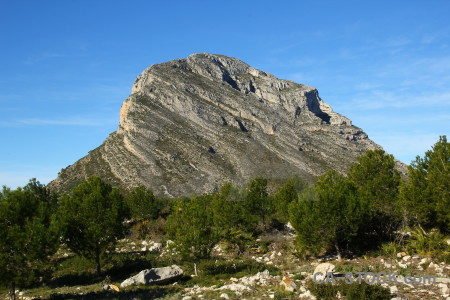 Blue montgo spain javea mountain.