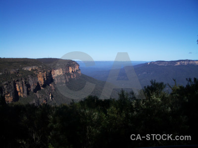 Blue mountain landscape.