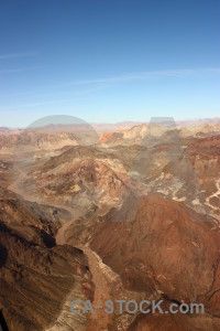 Blue mountain rock brown landscape.