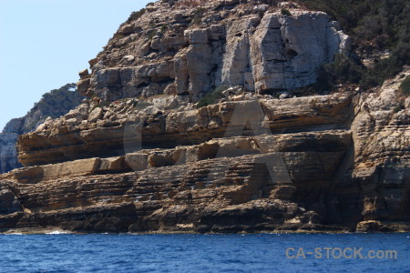 Blue punta estrella spain sea cliff.