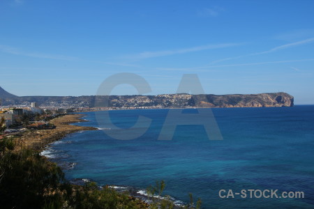 Blue spain sea sky europe.