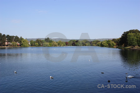 Blue water lake.