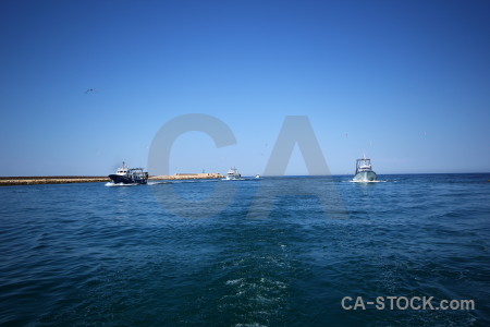 Boat blue spain vehicle sea.