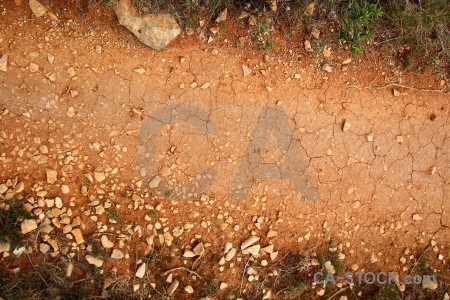 Brown crack orange texture soil.