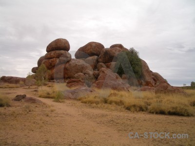 Brown rock white.