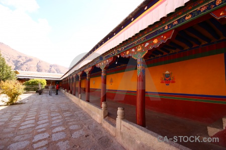Building east asia lhasa tibet drepung monastery.
