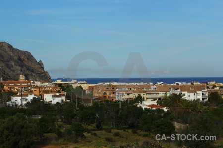 Building javea sky blue cyan.