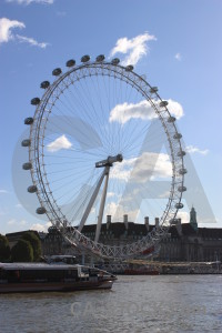 Building ornate london eye ferris wheel.