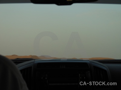 Car western asia dune middle east inside.