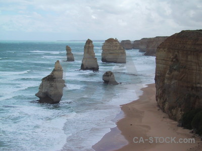 Cliff coast rock.