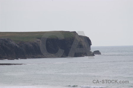 Cliff coast rock landscape.