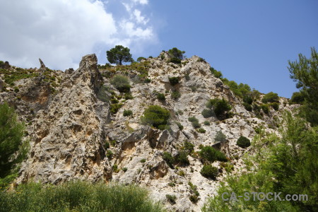 Cliff dry landscape spain europe.