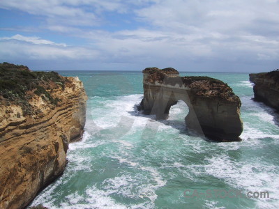 Cliff rock coast.