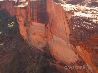 Cliff rock orange.