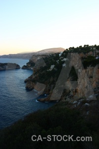 Cliff sea water rock europe.