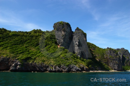 Cliff water asia southeast limestone.