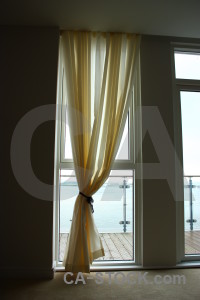 Cloth curtain white object.