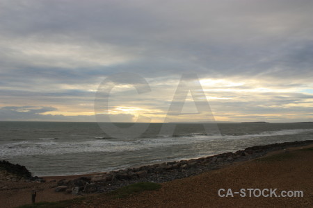 Cloud coast sky sea water.