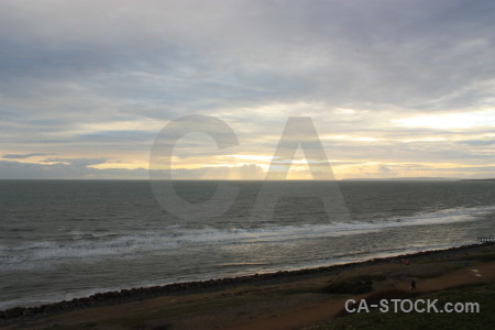 Cloud coast sky water sea.