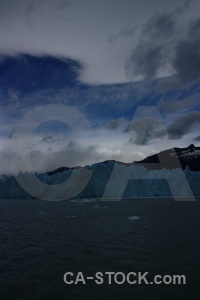 Cloud mountain water glacier lake argentino.