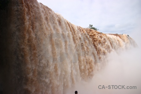 Cloud river iguazu falls brazil water.