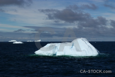Cloud sea water day 5 iceberg.