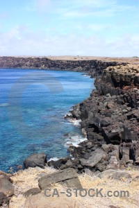 Coast blue landscape.