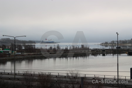 Coast landscape gray.