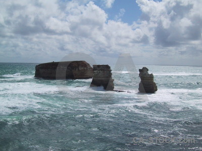 Coast rock cliff.