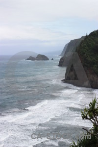 Coast white landscape.