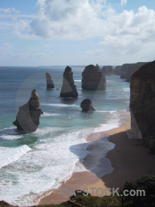 Coast white landscape.