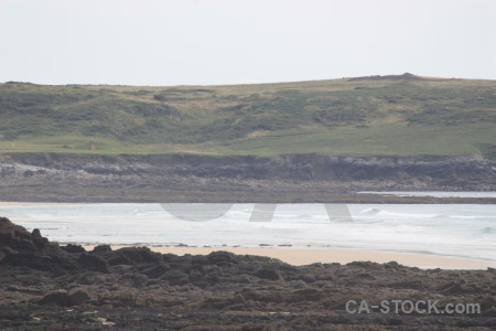 Coast white rock landscape.